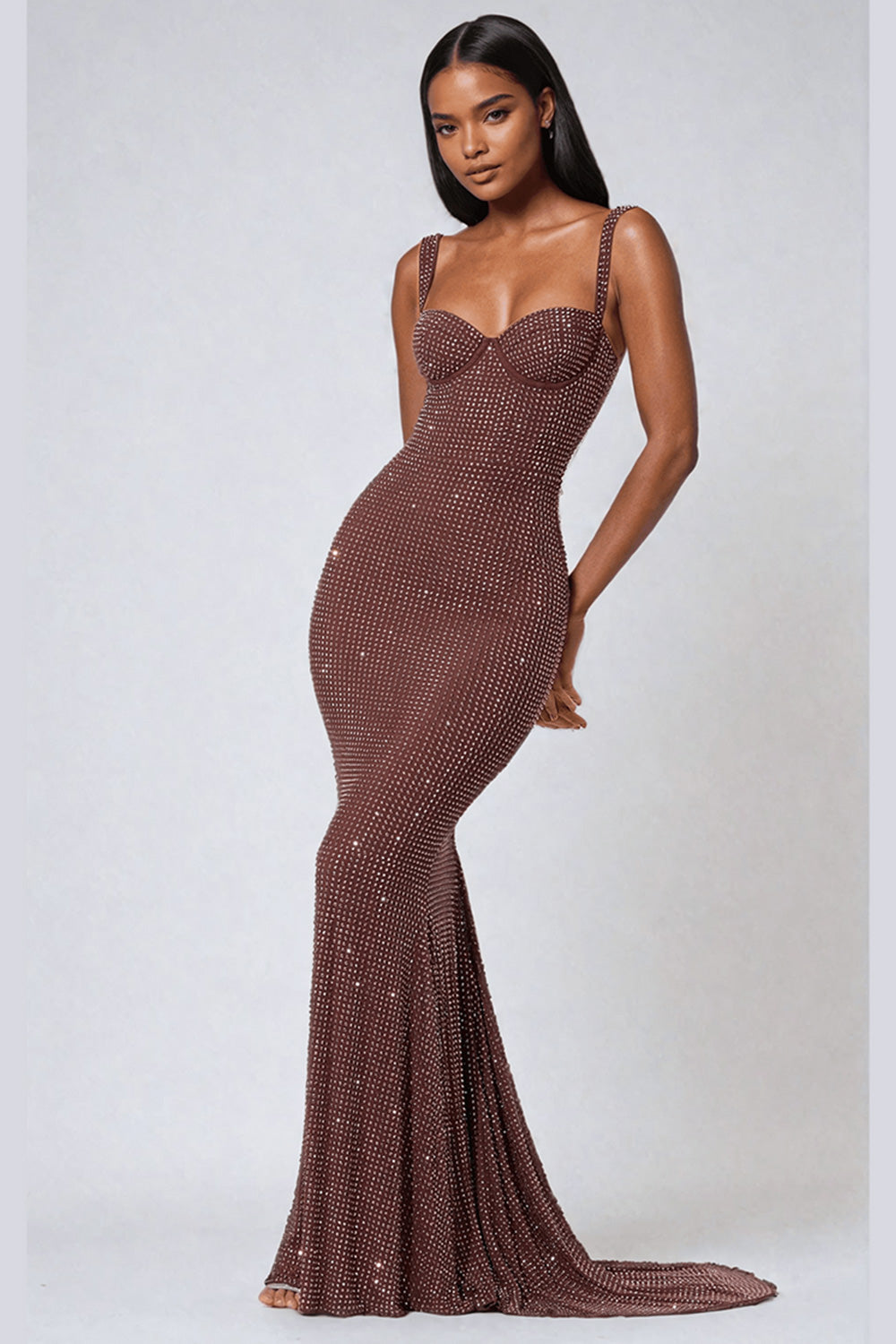 Robe longue de soiree sale